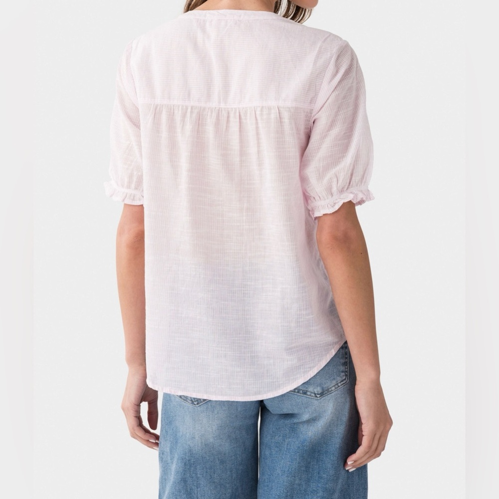 BeachLunchLounge Gia Top - Button Down Shirt - French Rose - Size: Small - Picture 2 of 13